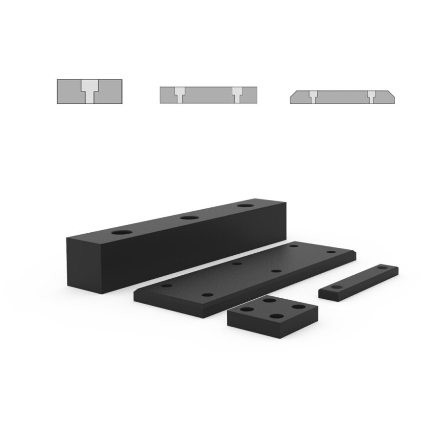 Rubber block shaped fender blocks - All types and sizes