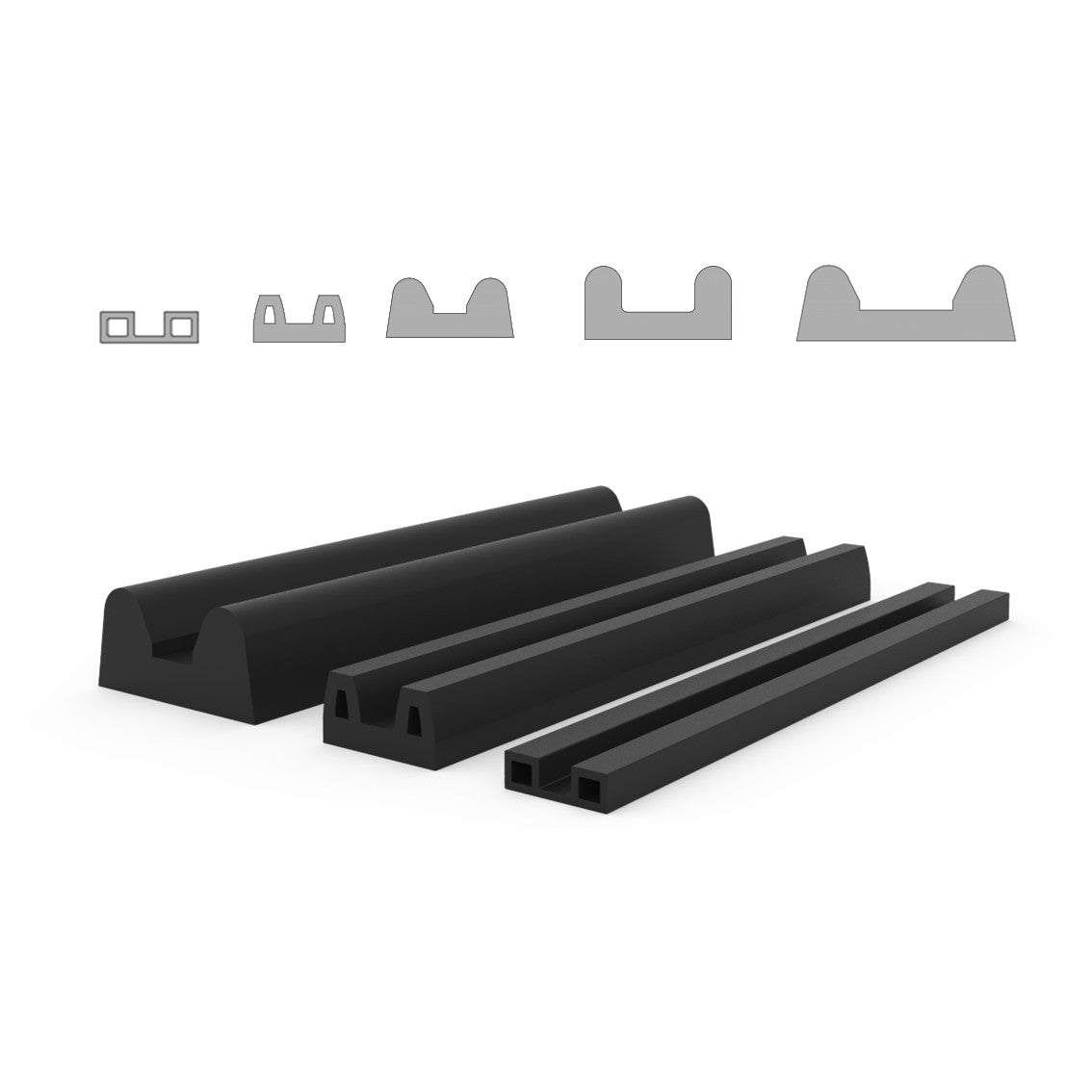 B shaped rubber wall protection profiles - All types & sizes