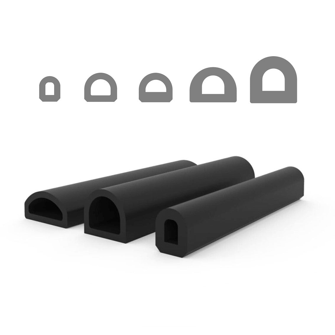 D rubber fender profiles