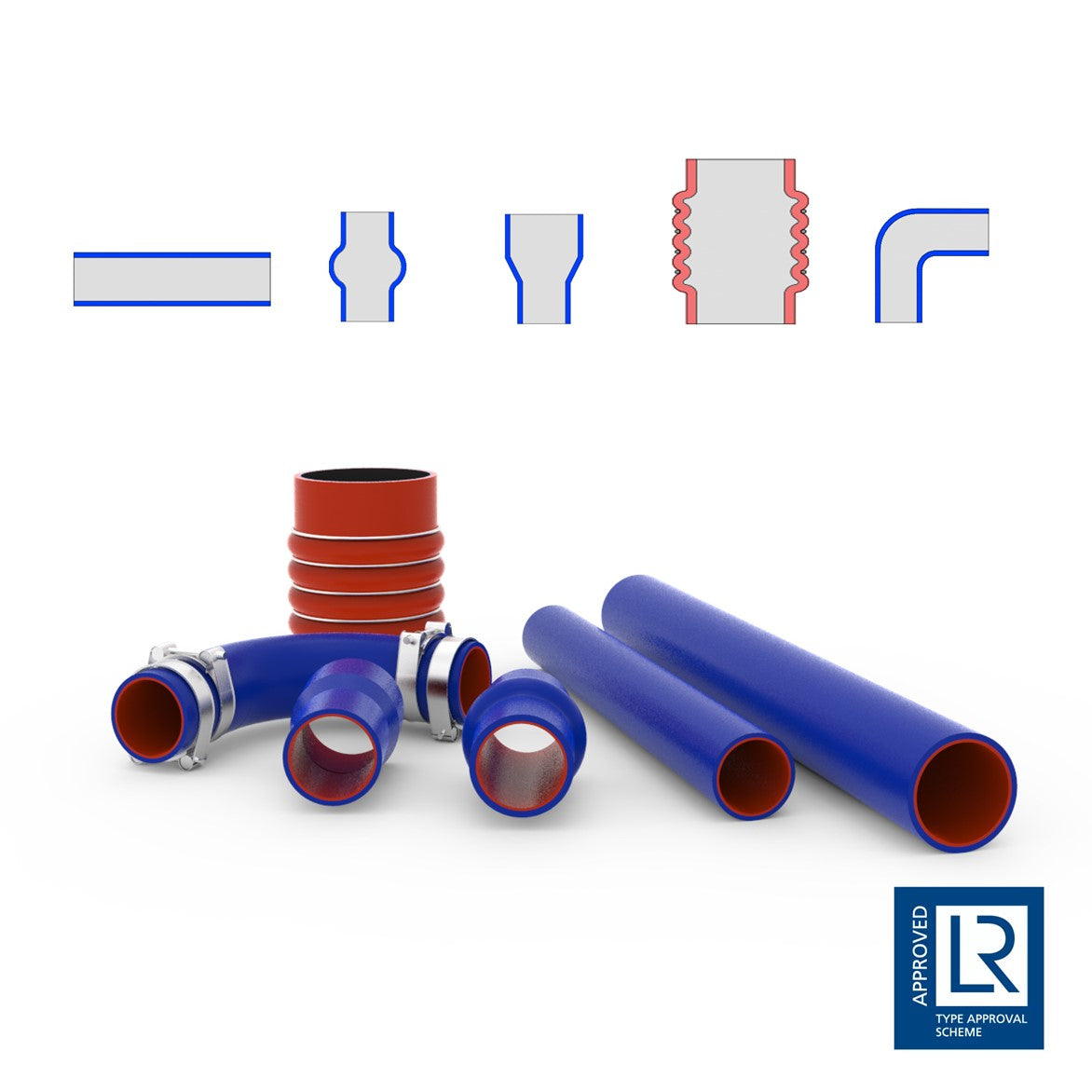 Sillicone hoses and bellows - All types & sizes