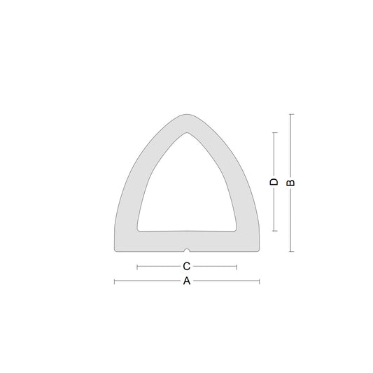 Colored Delta fender rubber White - All dimensions