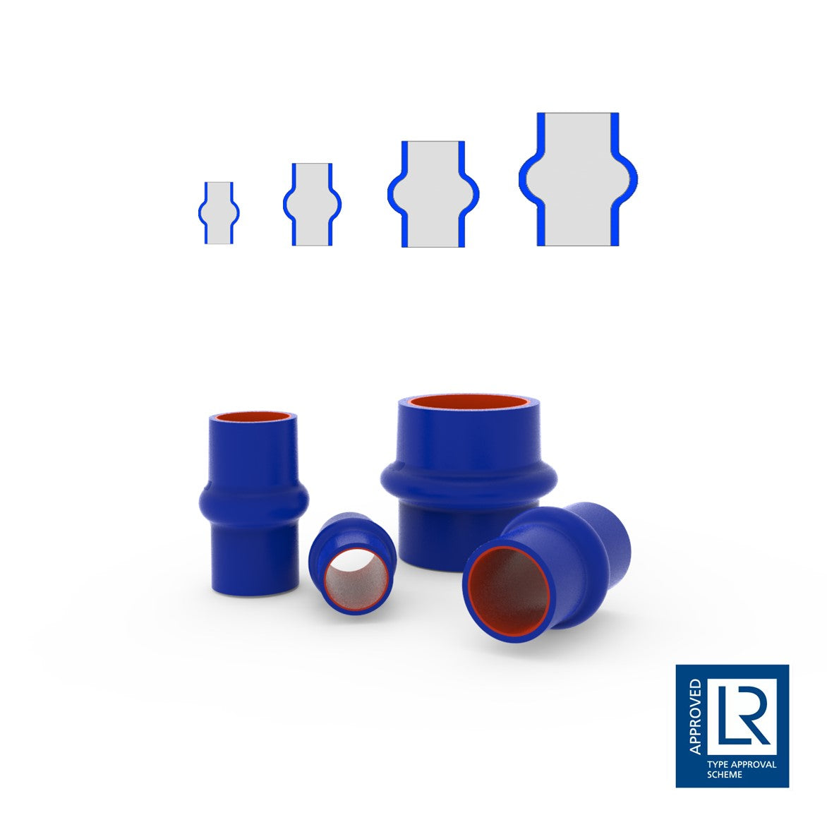 Sillicone hoses - Hump hoses and bellows - All sizes