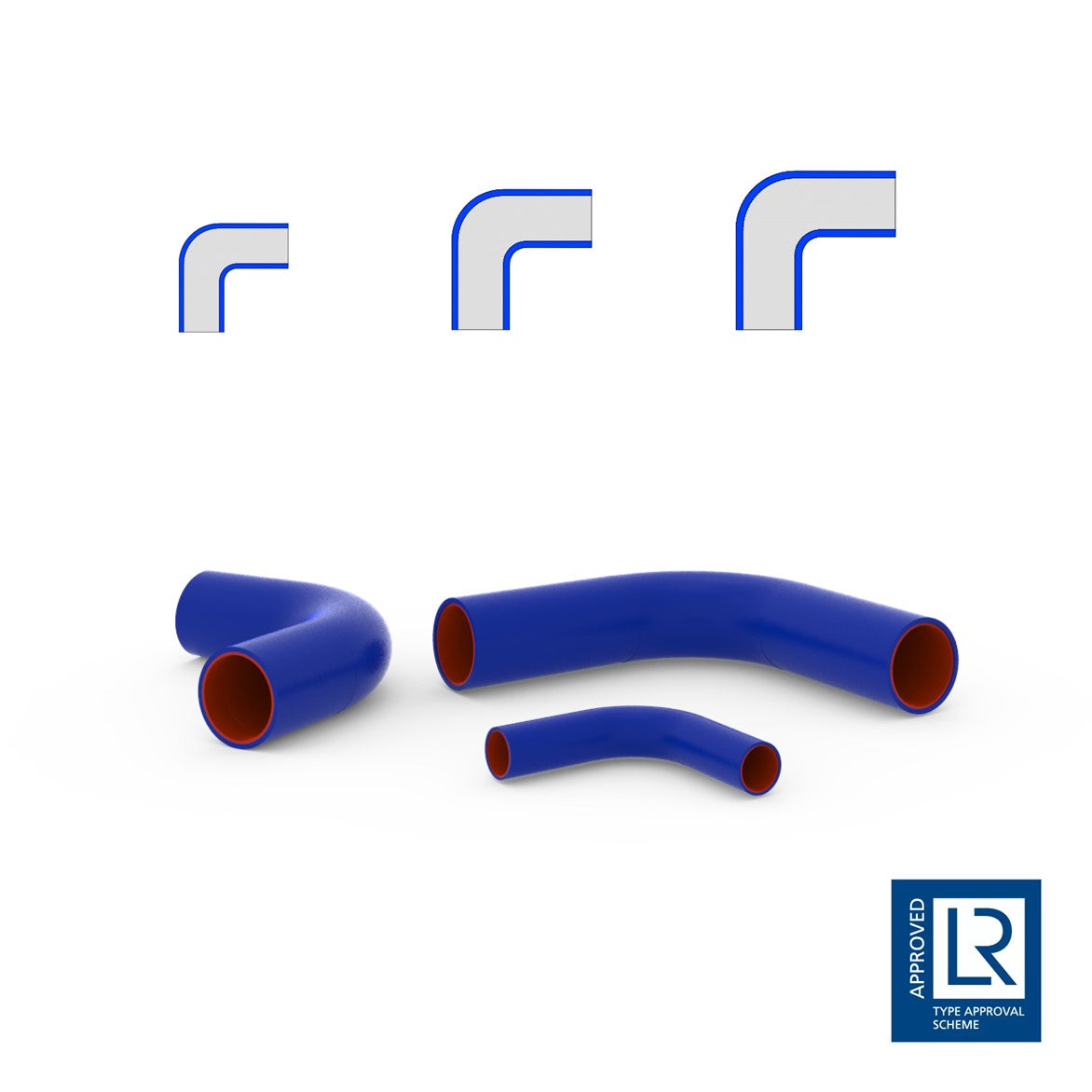 Sillicone hoses - Corner bends - All sizes