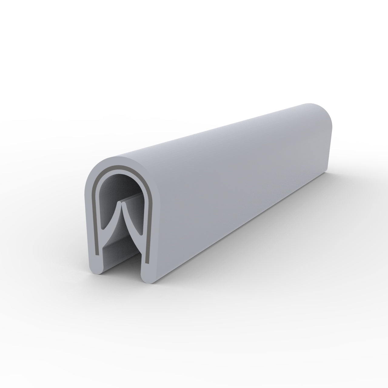 Edge protection profile - clamping range 1,0-4,0mm - Grey