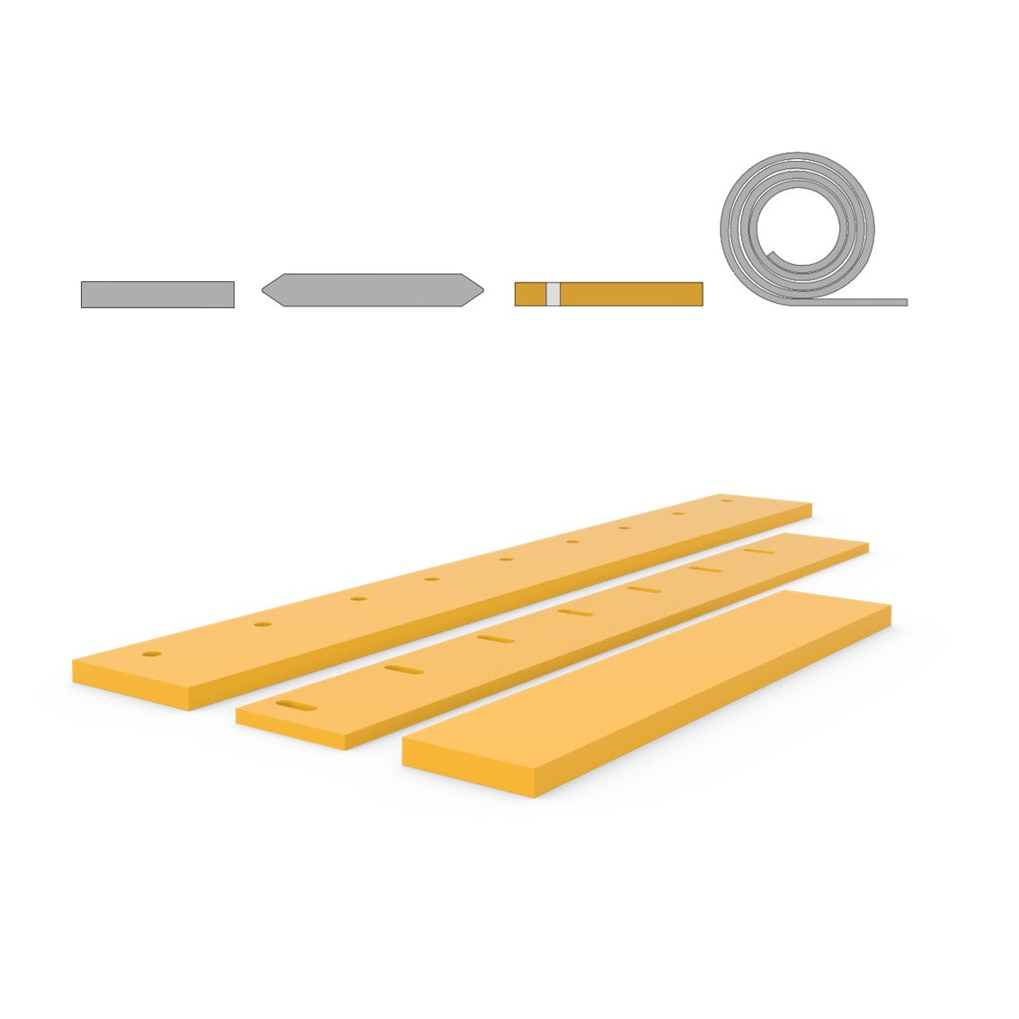 polyurethaan yard scraper blades - All types