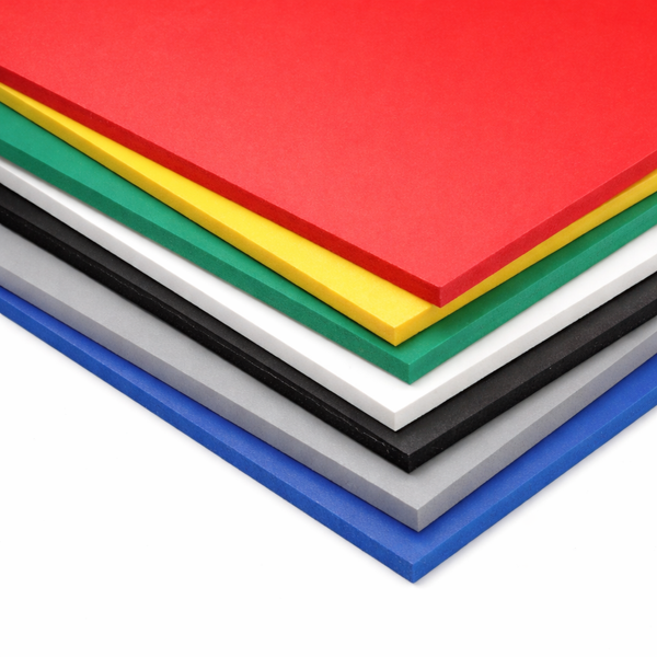 Kunststof platen in verschillende kleuren en diktes