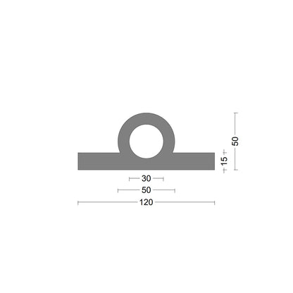 Wing omega fender 120x50mm