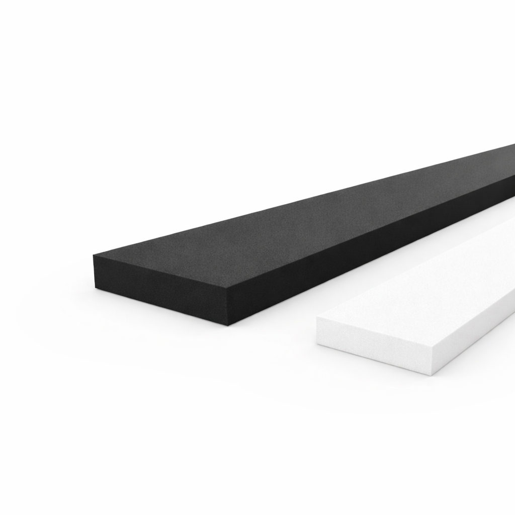Foam PVC strips black and white