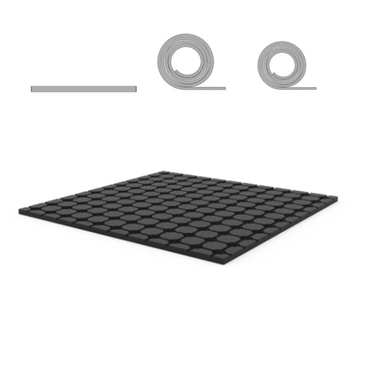 Open ring rubber matting