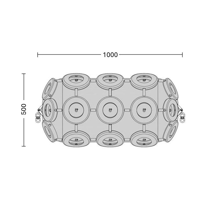 Pneumatic Fender 500x1000mm - With tire net