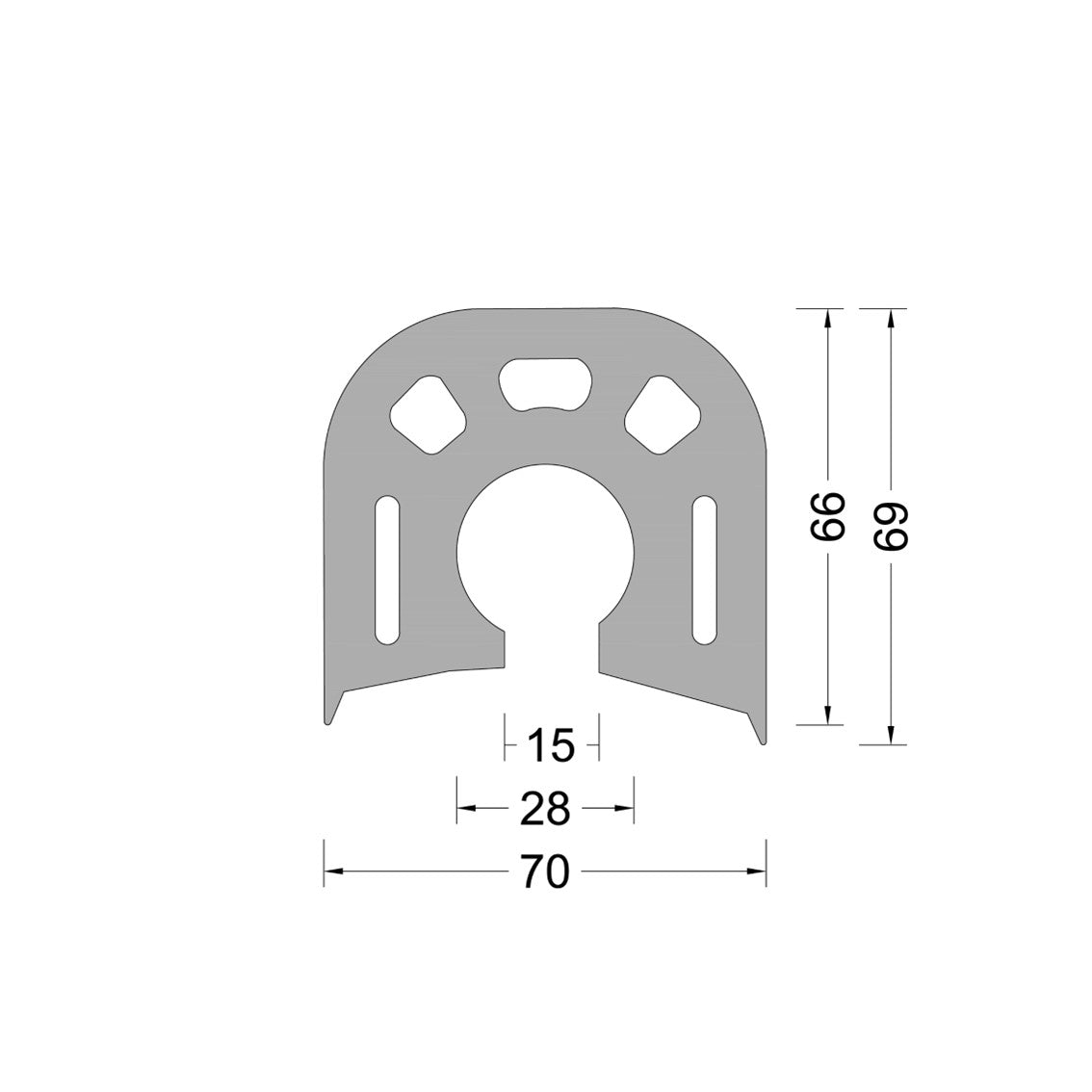 Boat fender 20x69mm